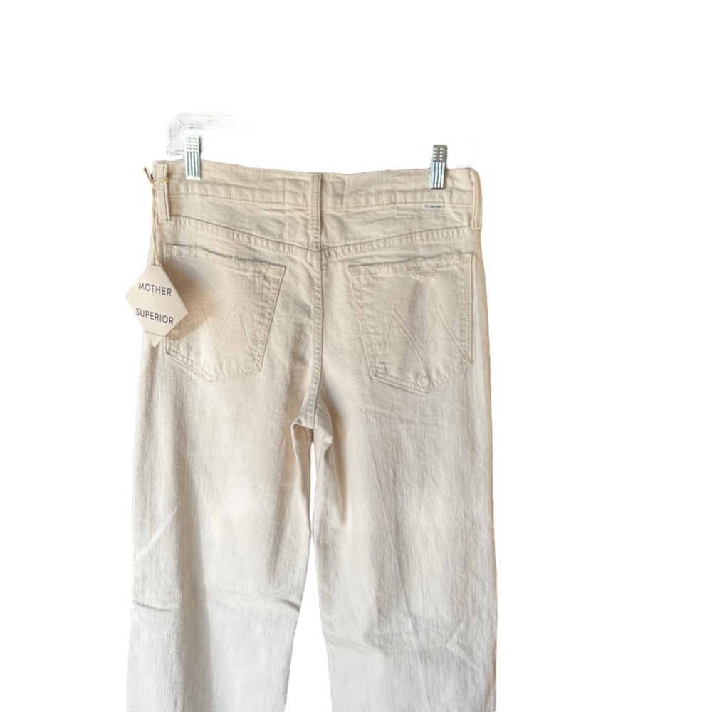 Mother - NWT The Down Low Spinner Heel Distressed Jeans Sz 27 - Picture 7 of 11